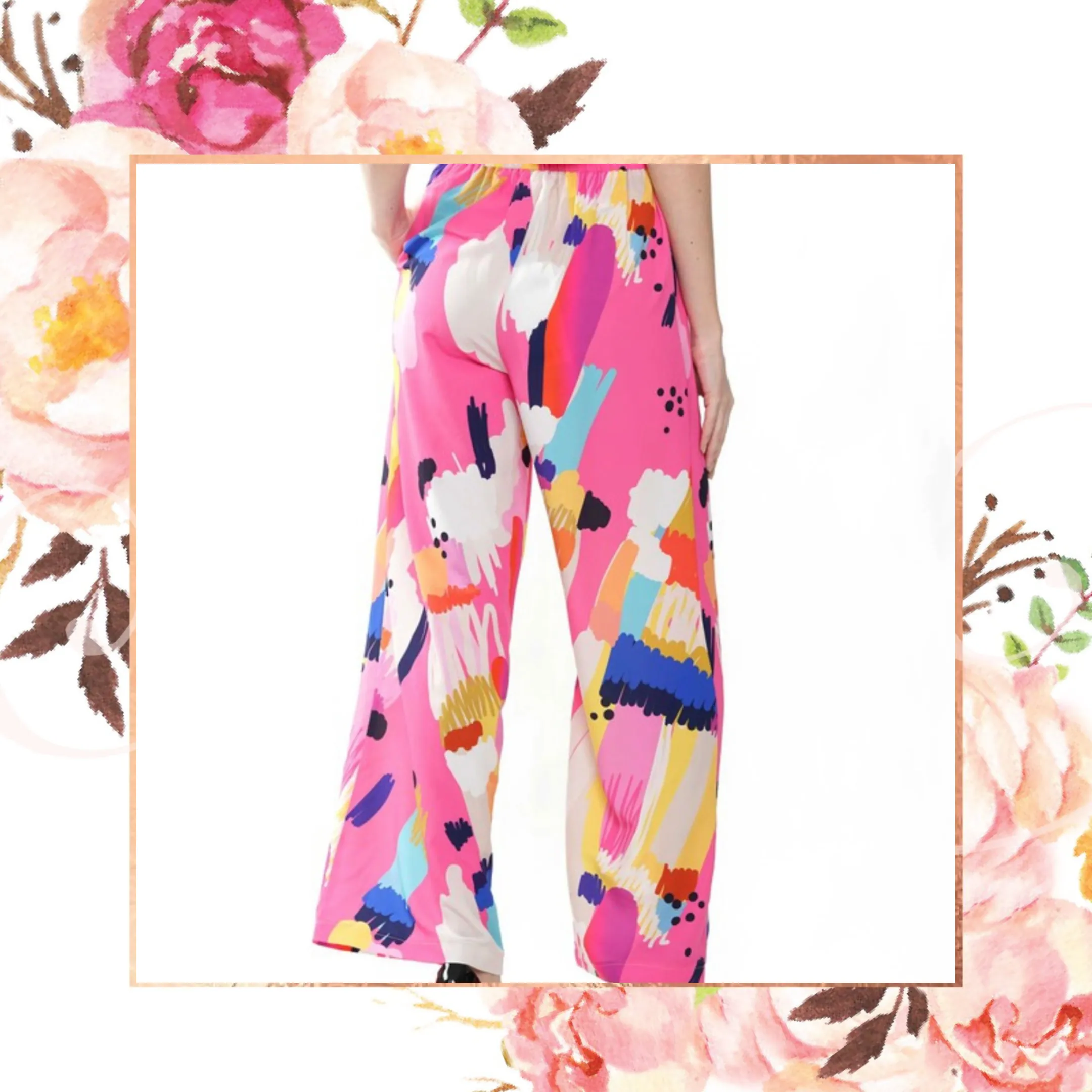 Abstract Paint Pants