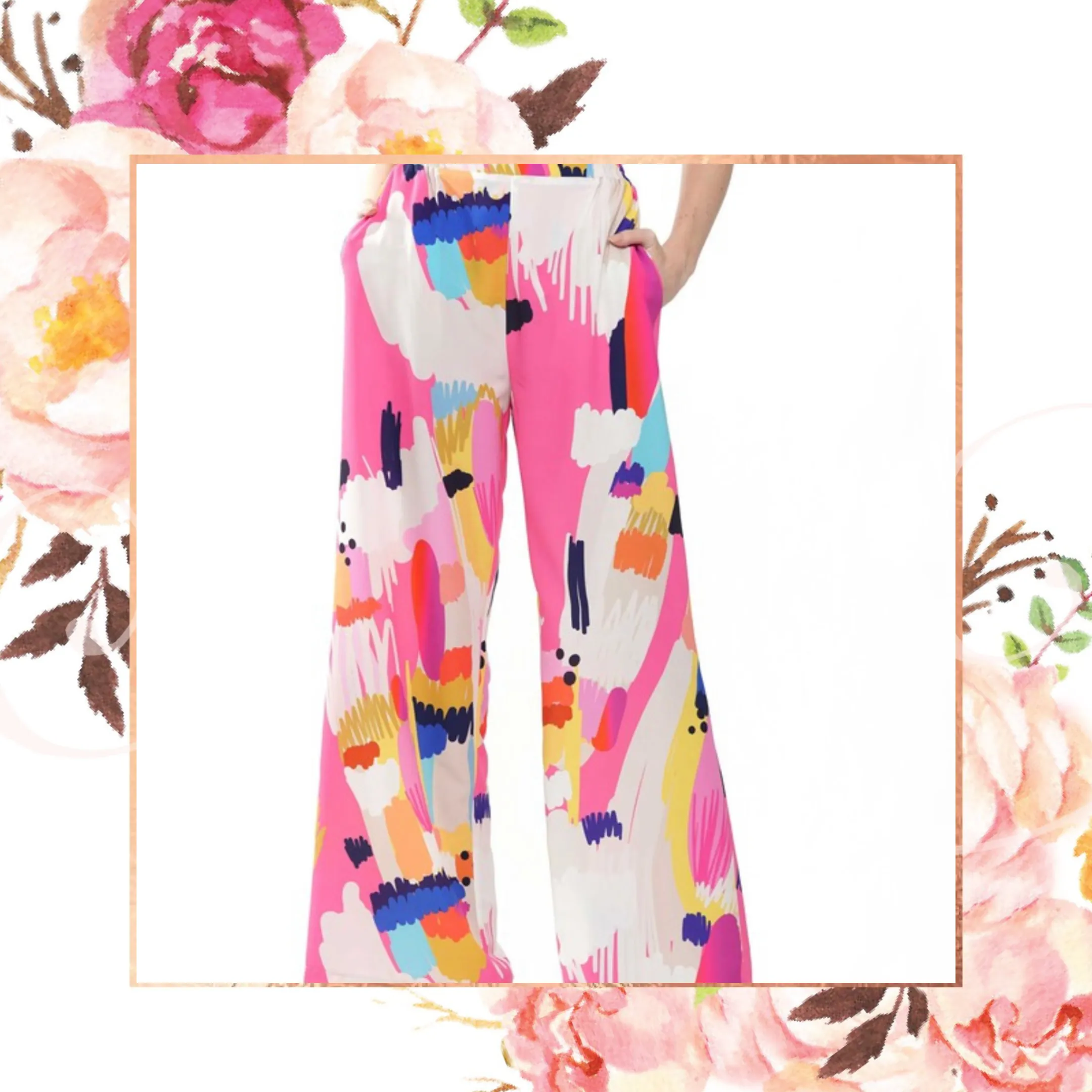 Abstract Paint Pants