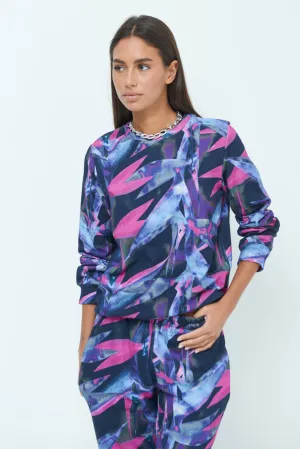 Abstract printed sweatshirt wholesale