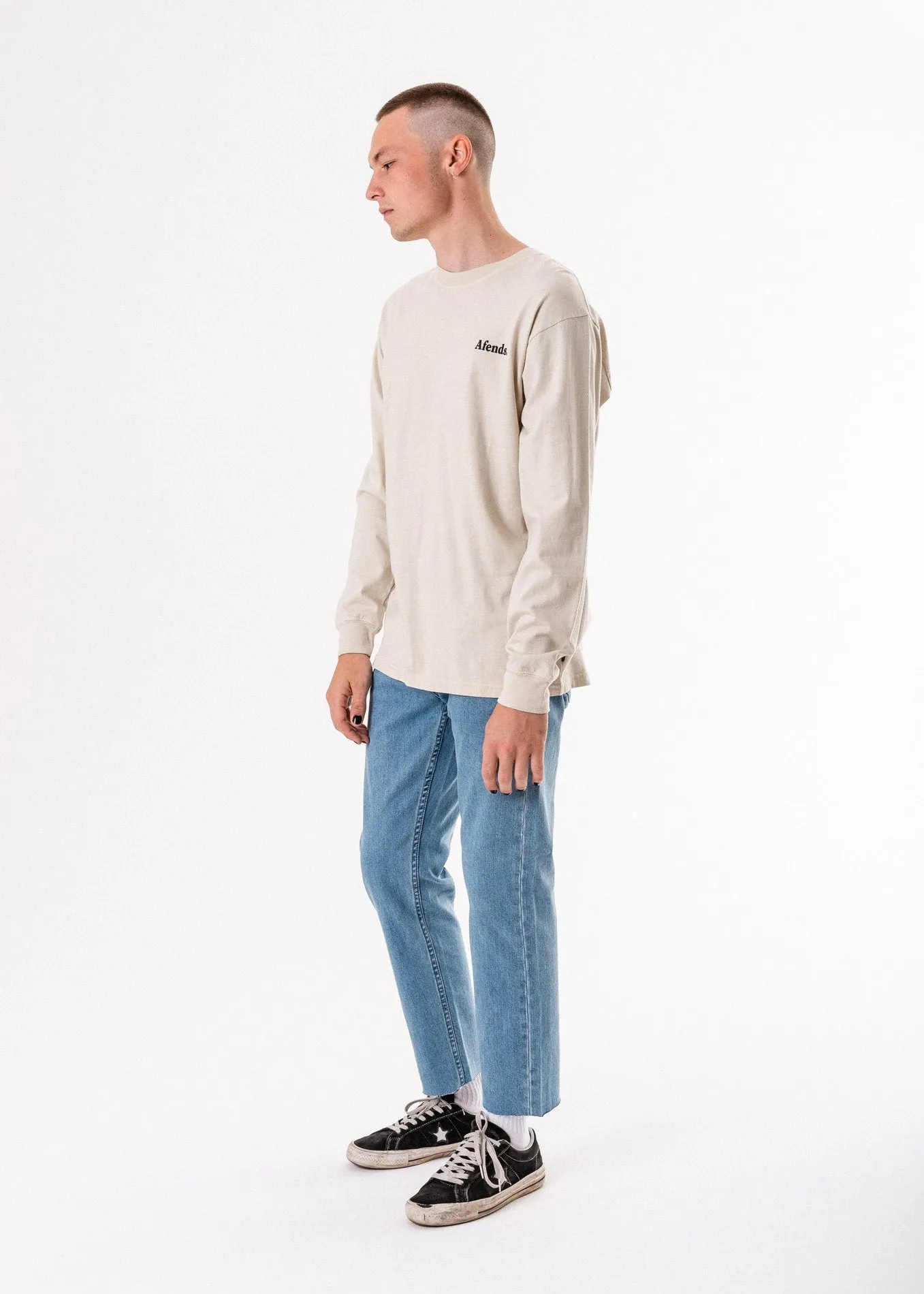 Afends Mens Noise - Retro Fit Long Sleeve Tee