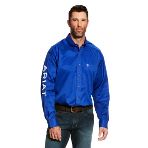 Ariat Men's Team Logo Ultramarine Twill Long Sleeve Shirt