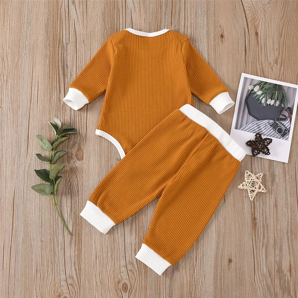 Baby Unisex Long Sleeve Casual Romper & Pants Cheap Boutique Baby Clothes