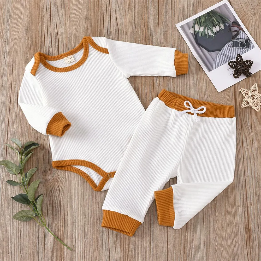 Baby Unisex Long Sleeve Casual Romper & Pants Cheap Boutique Baby Clothes