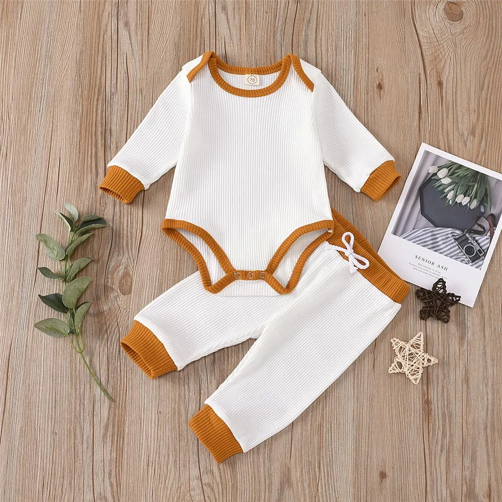 Baby Unisex Long Sleeve Casual Romper & Pants Cheap Boutique Baby Clothes