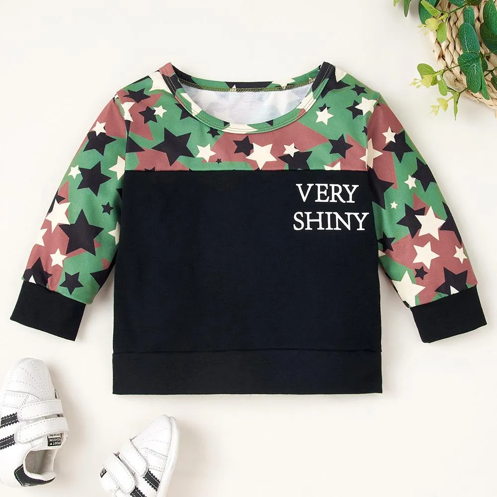 Baby Unisex Star Letter Printed Top & Pants Buy Baby Clothes Wholesale