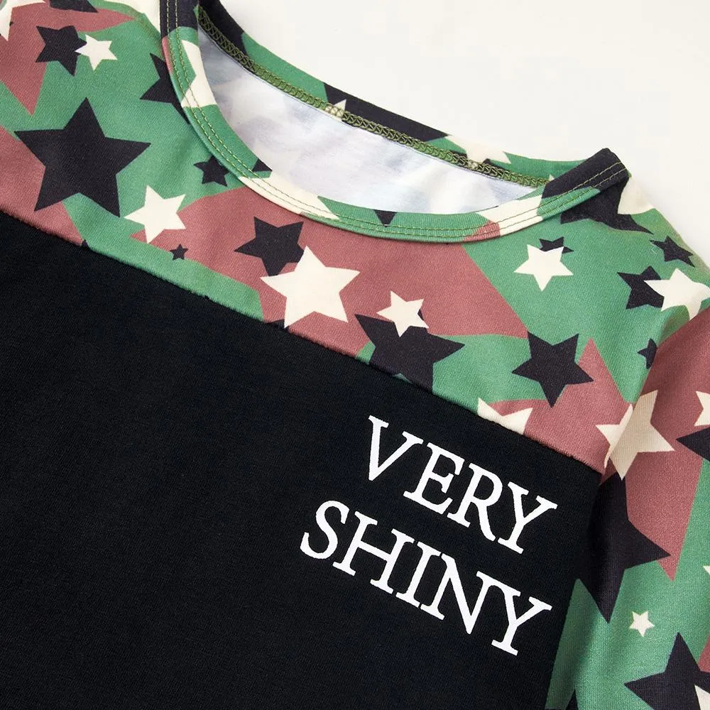 Baby Unisex Star Letter Printed Top & Pants Buy Baby Clothes Wholesale