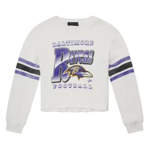 Baltimore Ravens Junk Food Women's Kickoff Crop Crewneck