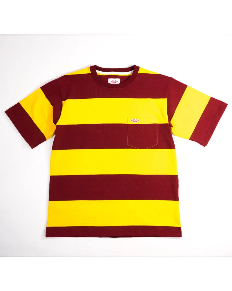 Battenwear Pocket Rugby Tee Gold Maroon