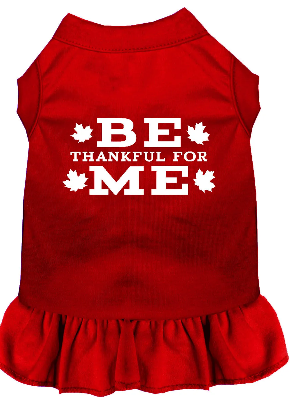 Be Thankful For Me Screen Print Dress Red Xxxl