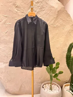 Buttoned Shirt - Charcoal Gray