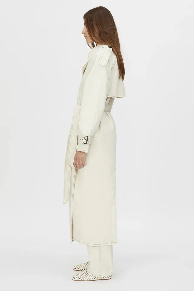 Camilla and Marc Calyx Denim Coat in Light Stone Wash