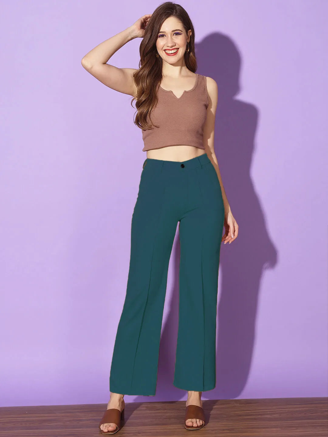Carrera Full Length Women Formal Trousers and Pants-3297