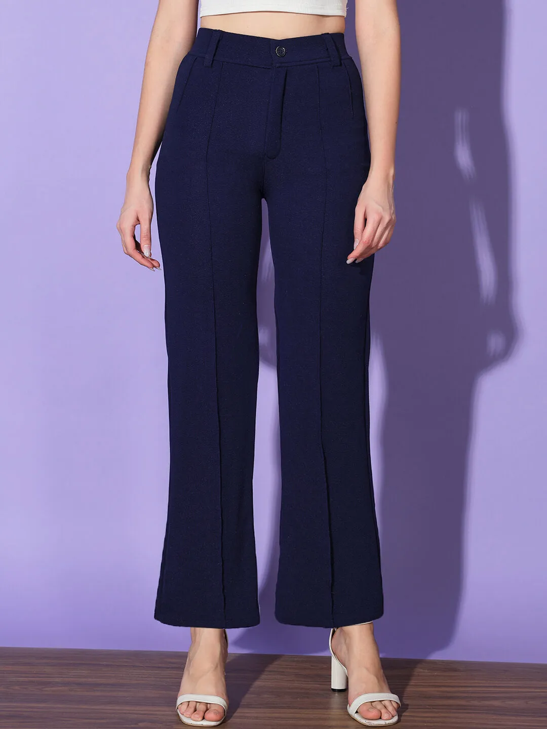 Carrera Full Length Women Formal Trousers and Pants-3297