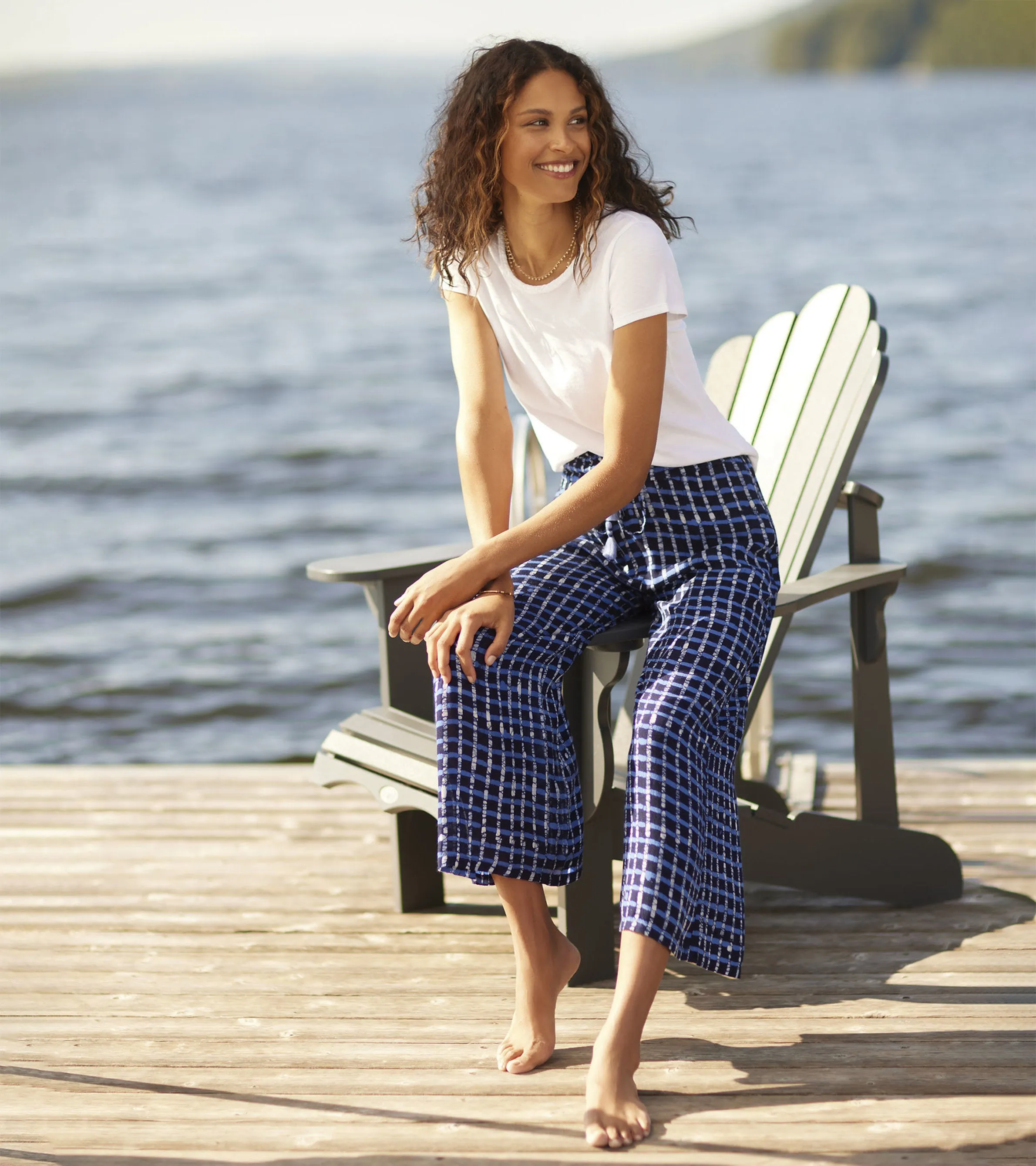 Cassie Trousers - Painted Plaid