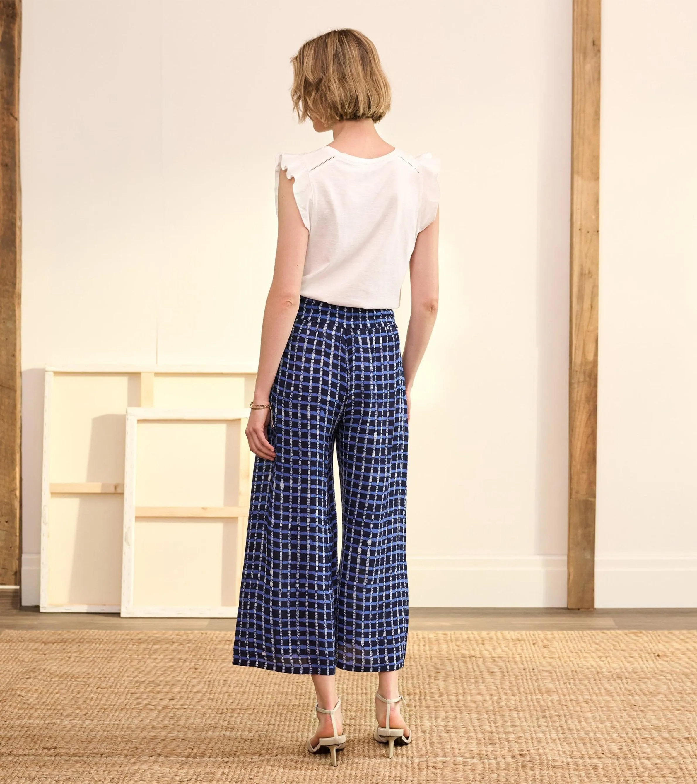 Cassie Trousers - Painted Plaid