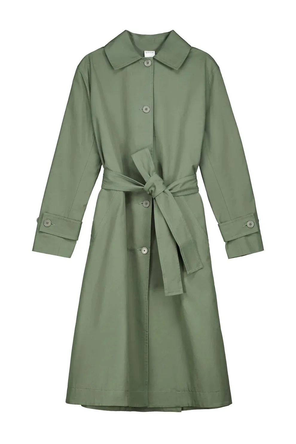 Cleo Trench Coat - Sage