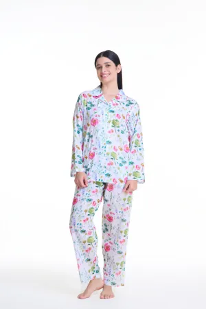 Cotton Pyjamas - Long Set - Spring Floral