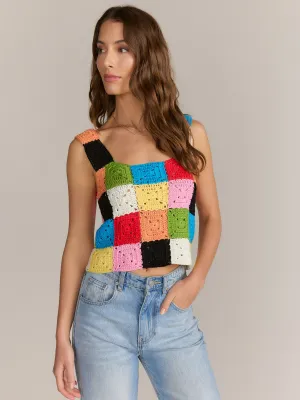 Crochet Colorblock Tank Top - Dreamers