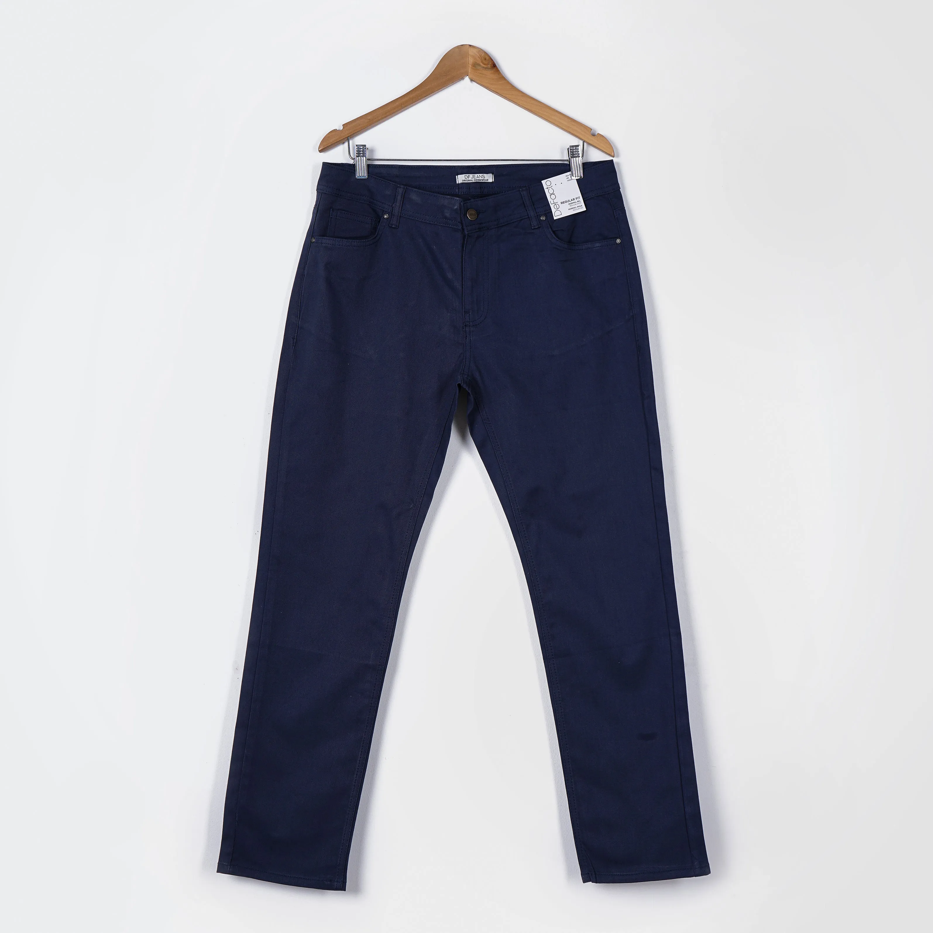 DeFacto Regular Fit Gabardine Dark Blue Trousers