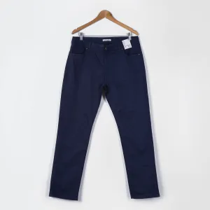 DeFacto Regular Fit Gabardine Dark Blue Trousers