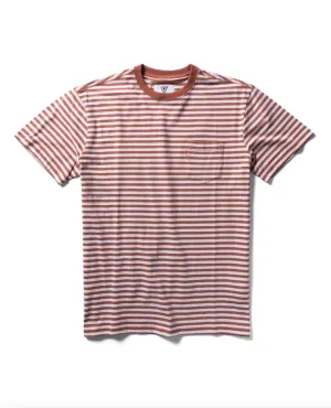 Derrick Disney Stripe Eco Pocket Tee - Terracotta