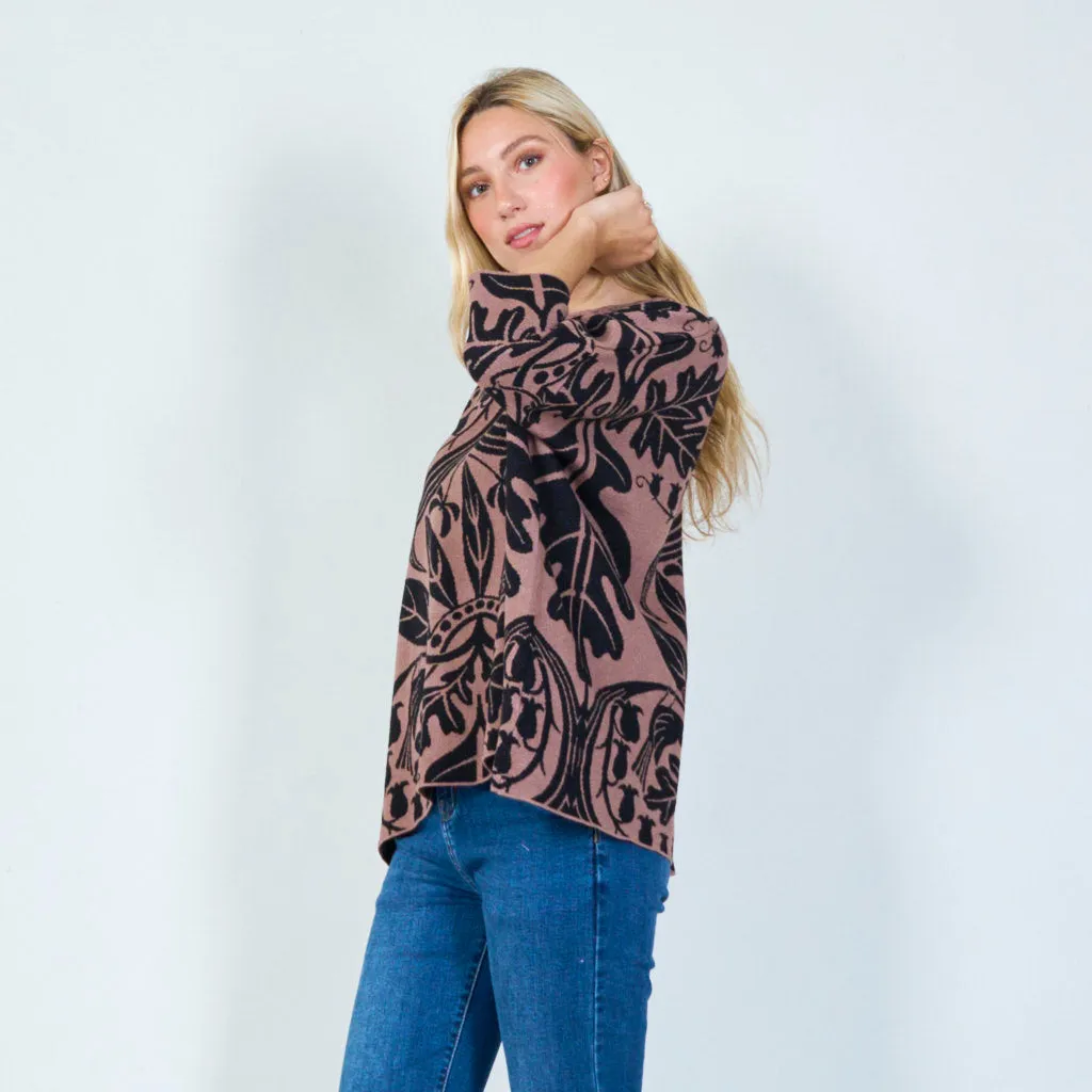 Elegant patterned sweater wholesale