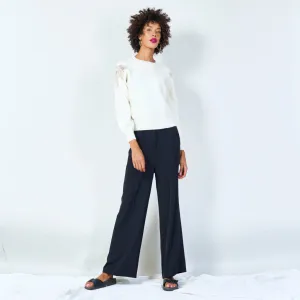 Embellished sleeve pullover wholesale