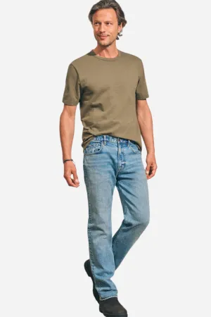 Faherty Sunwashed Tee in Olive