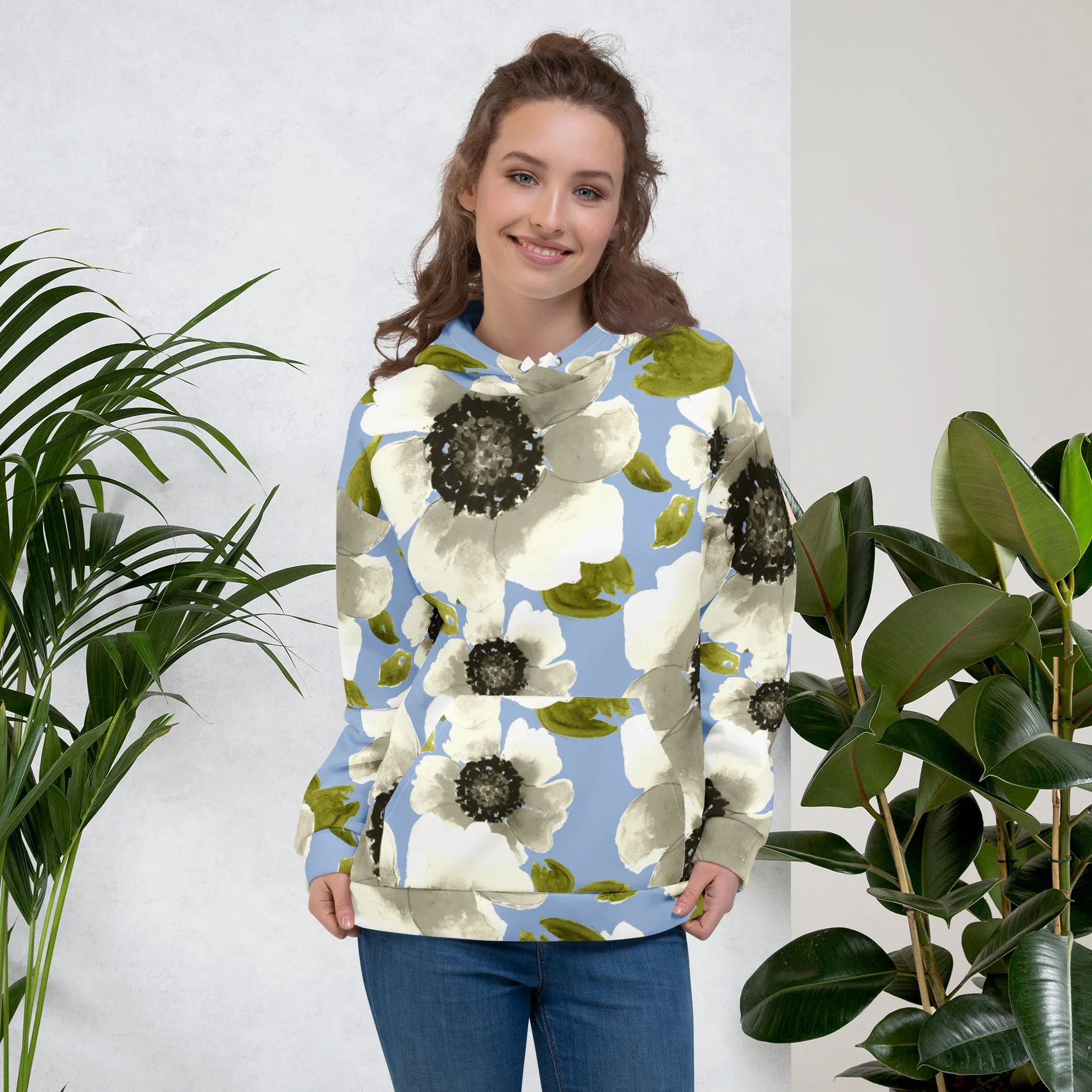 Floral Hoodie (Glamourange Spring Best Hoodies Collection - Flower Hoodies Print 0019)