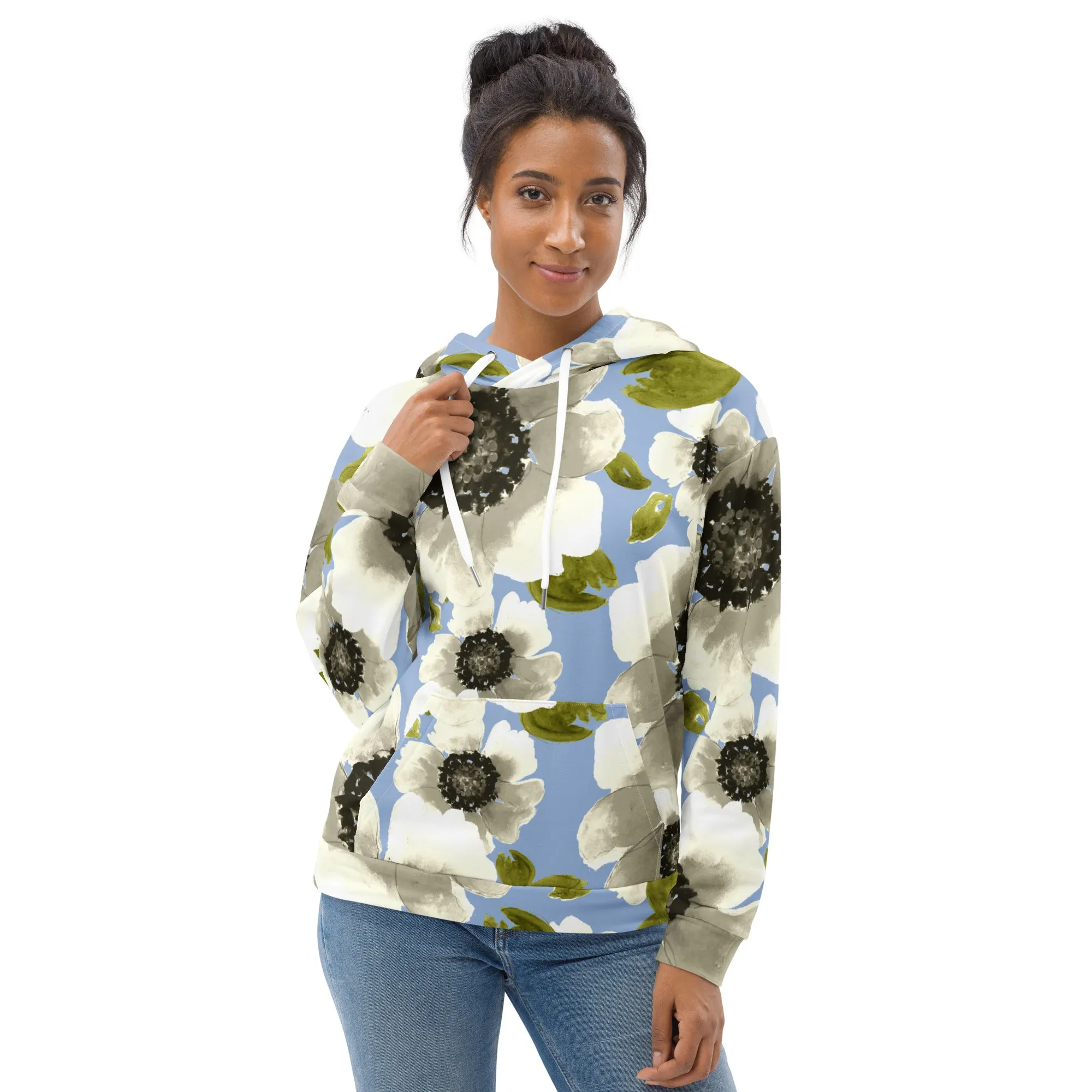 Floral Hoodie (Glamourange Spring Best Hoodies Collection - Flower Hoodies Print 0019)