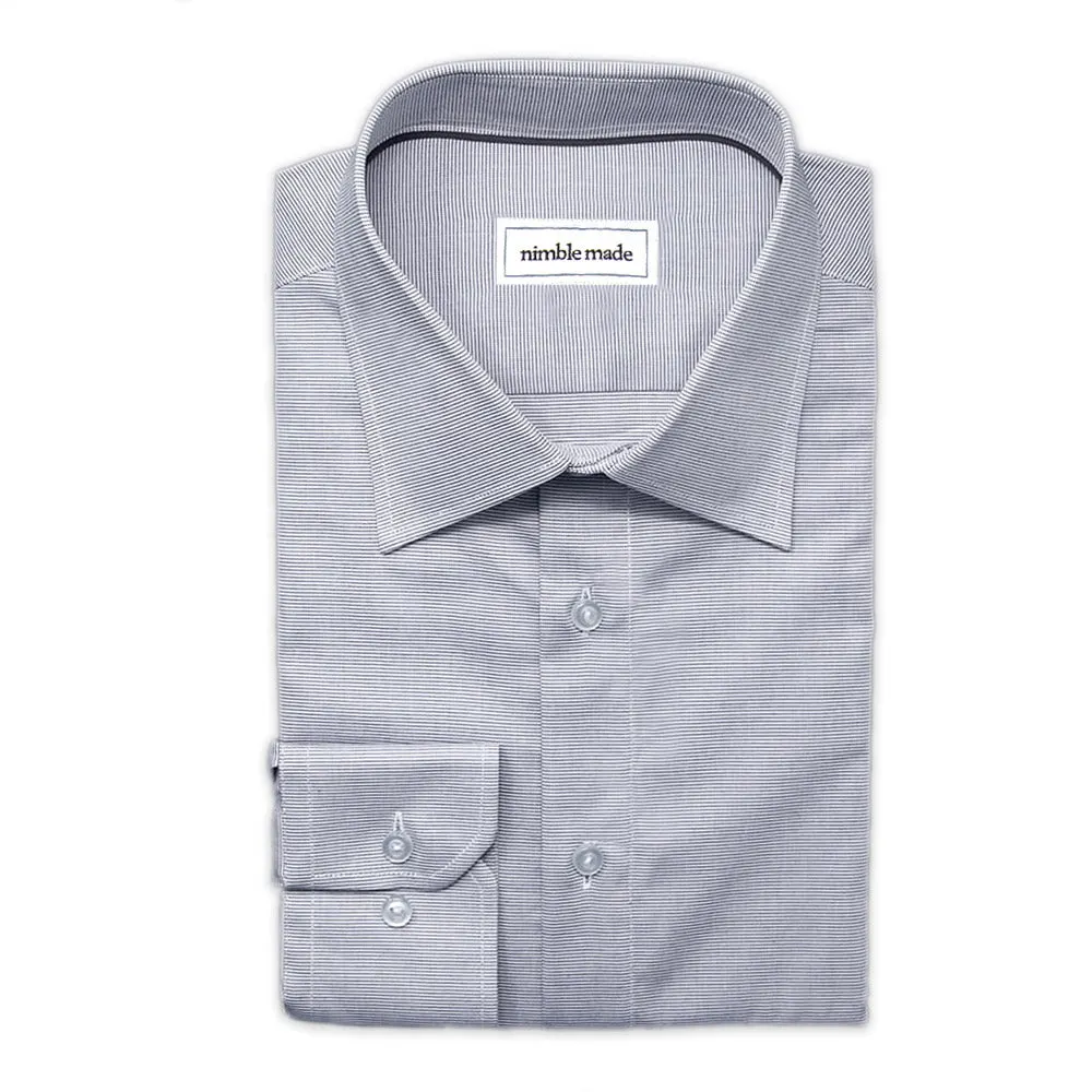 Gray Patterned Dress Shirt | The Sudoku