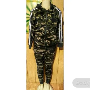 Green Camo Sweat Suit