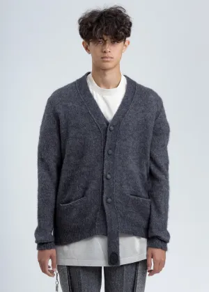 Grey Mohair Cardigan