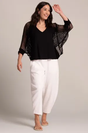 Honeycomb Shrug | Black