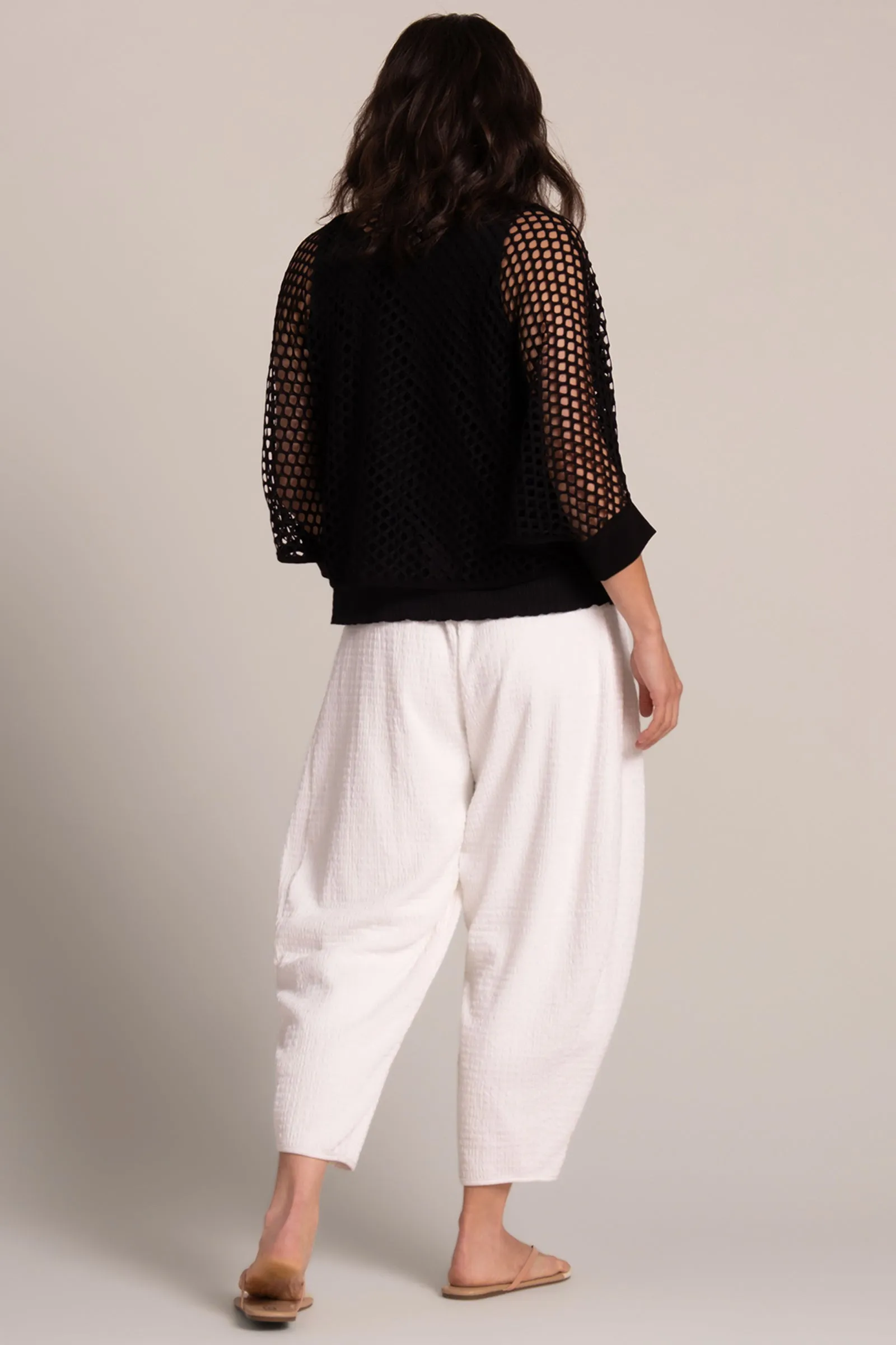 Honeycomb Shrug | Black