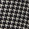 Houndstooth Print Feather Trim Pajama Pant