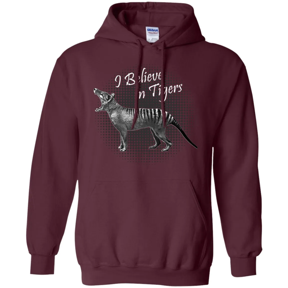 I Believe In Tigers Tasmanian Tiger Hoodies