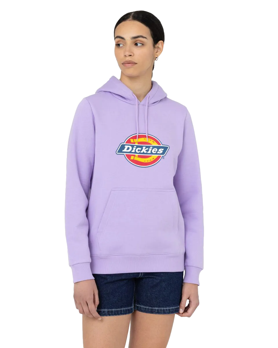Icon Logo Hoodie in Purple Rose