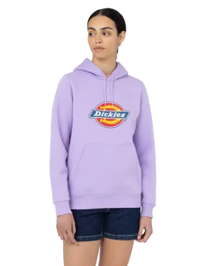 Icon Logo Hoodie in Purple Rose