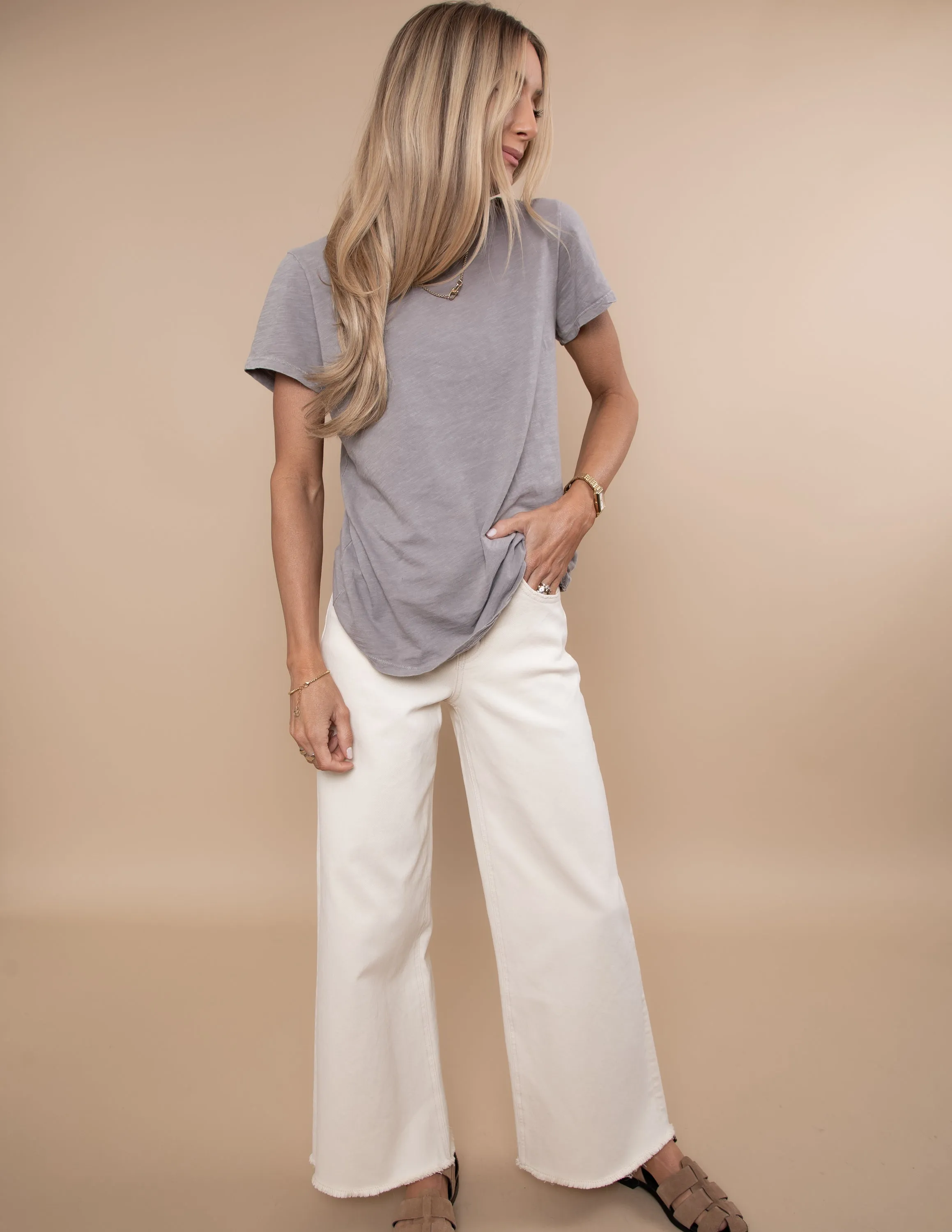 Janae Acid Wash Tee