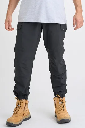 Jet-Lite Hybrid Elastic Waist Cuff Pant - Black