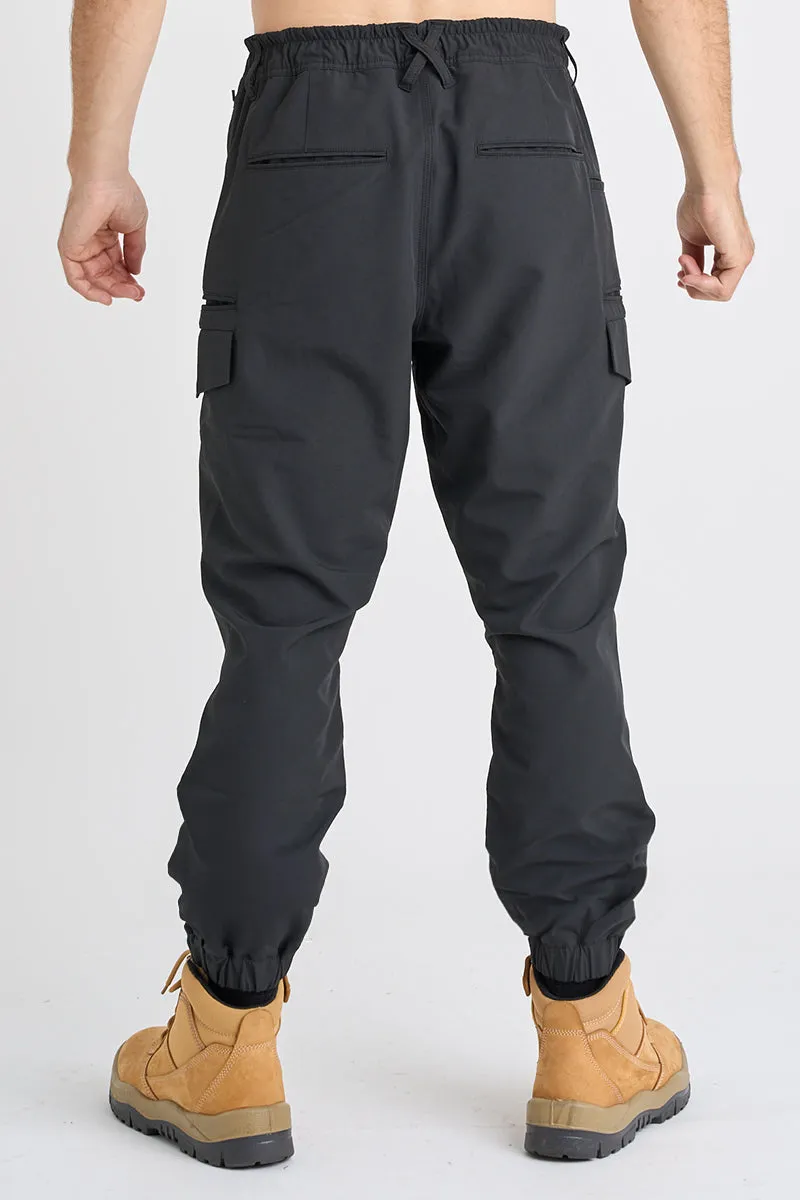 Jet-Lite Hybrid Elastic Waist Cuff Pant - Black