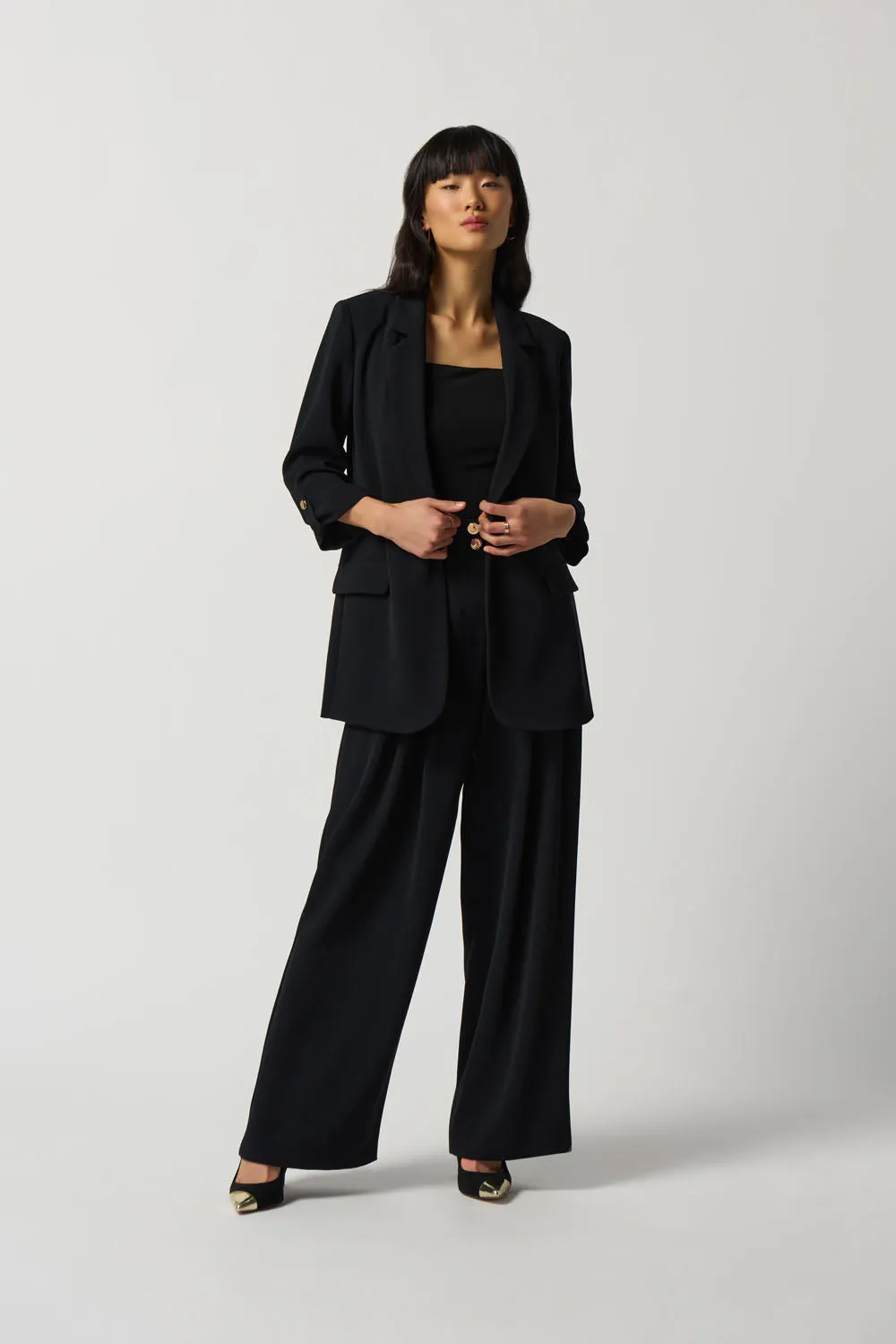 Joseph Ribkoff Black Notched Collar Blazer Style 233038