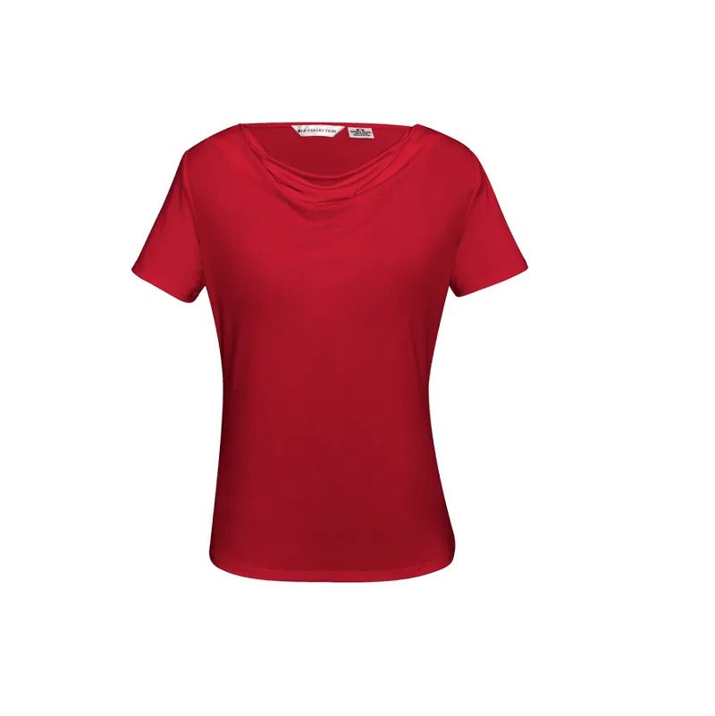 K625LS Ladies Ava Drape Knit Top