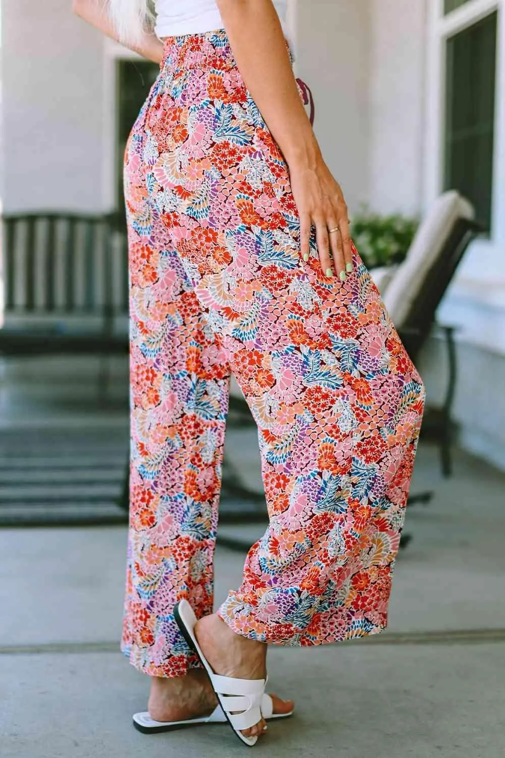 Laid-Back Look Tie Waist Straight Leg Pants