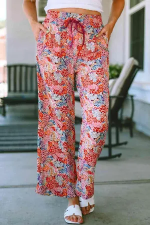 Laid-Back Look Tie Waist Straight Leg Pants
