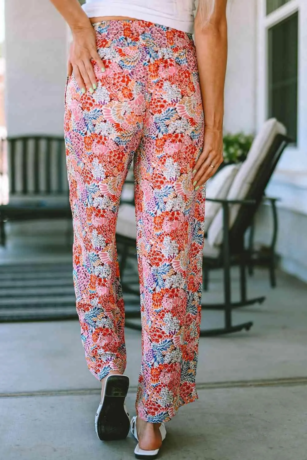 Laid-Back Look Tie Waist Straight Leg Pants