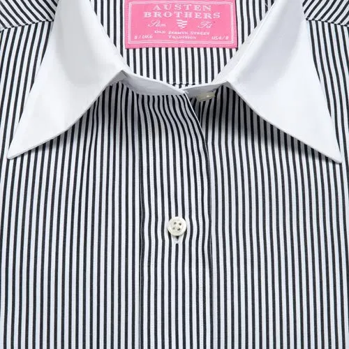 Made 2 Order - Black Eagle Stripe Poplin