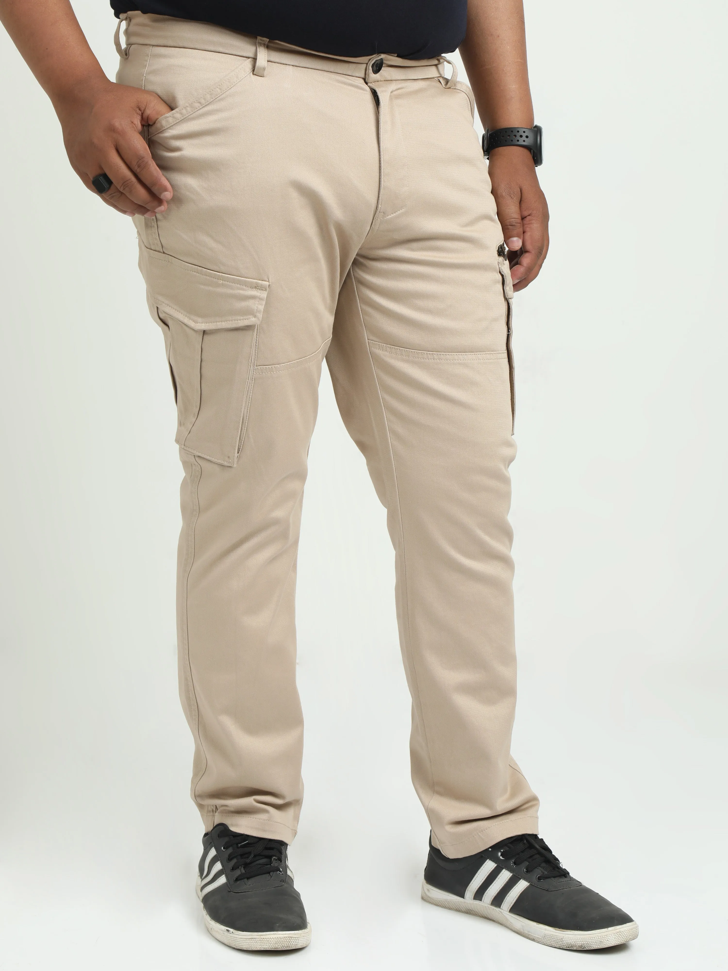 Men Plus Vintage Utility Cargo-Khaki