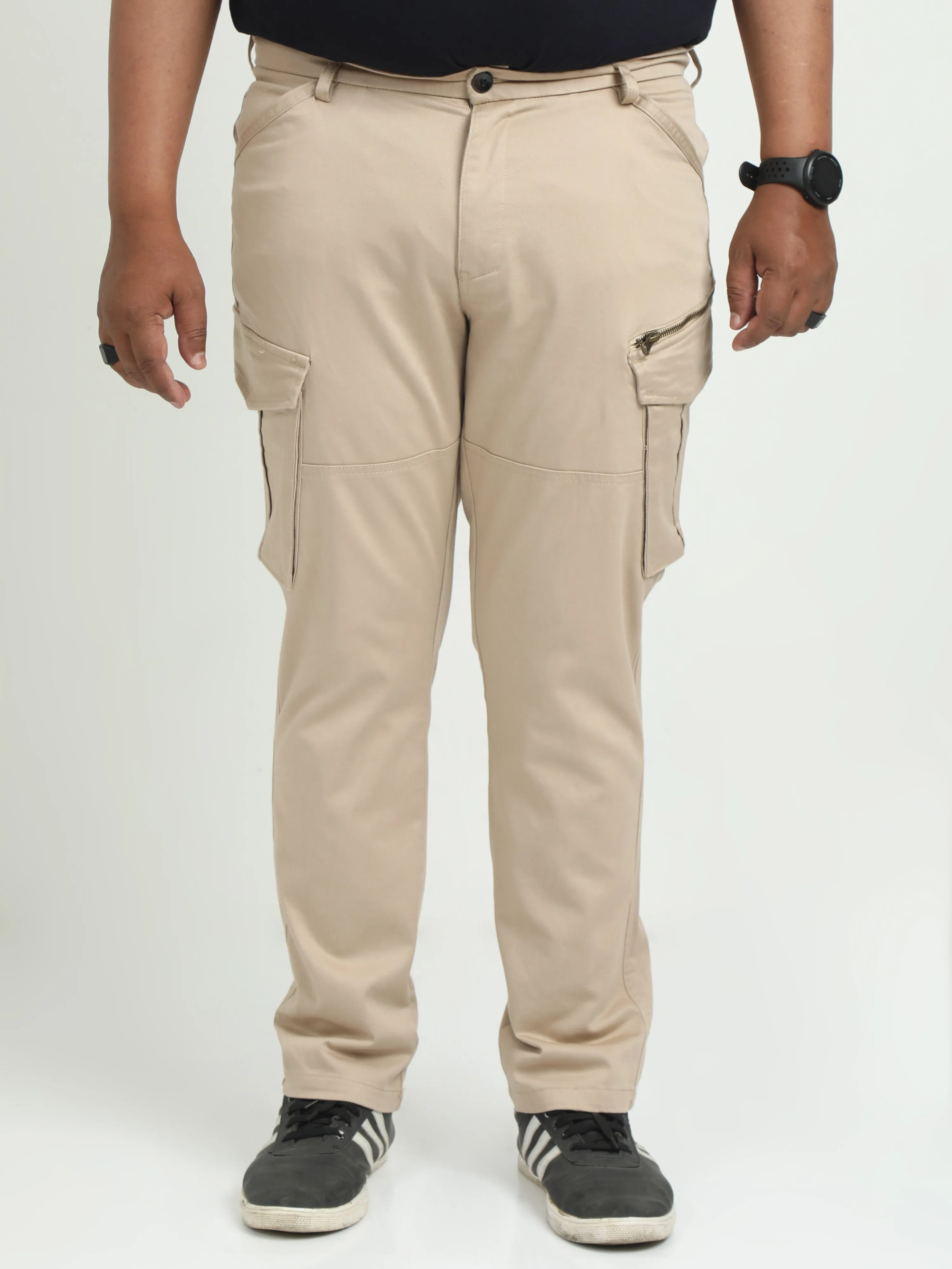 Men Plus Vintage Utility Cargo-Khaki